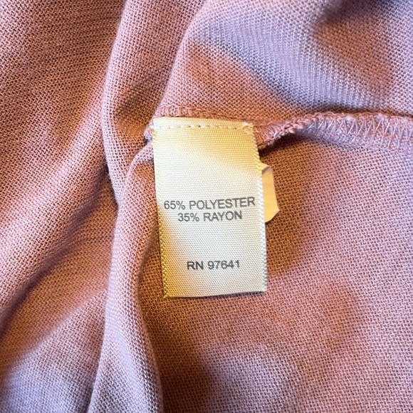 J. Jill Wrap Mauve Pink Blouse Rayon Blend Side Tie Size S - Picture 6 of 6